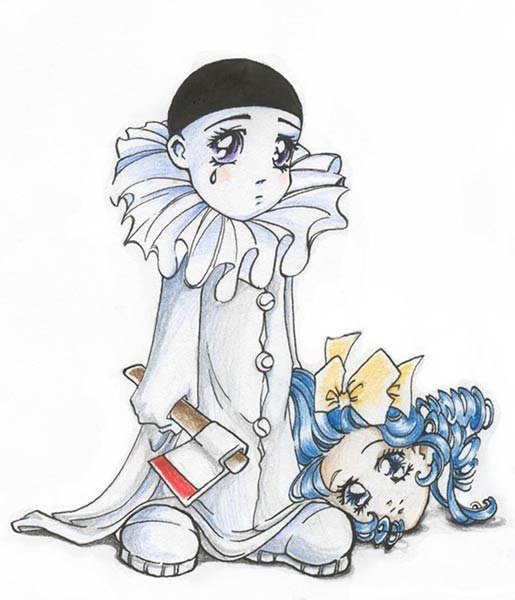 Пьеро из Буратино аниме