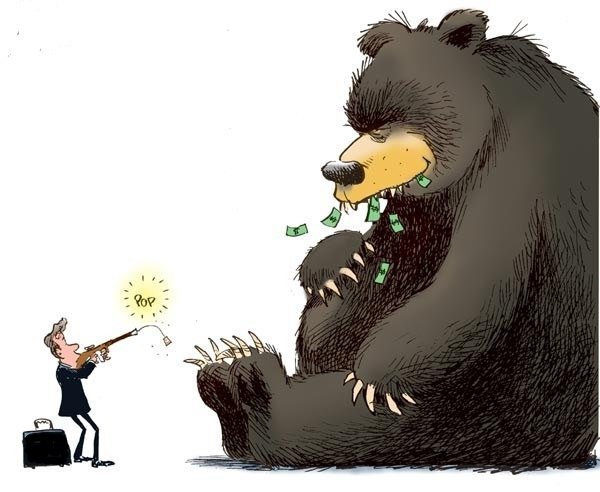 Медведь карикатура