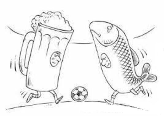 Замороженная рыба карикатура