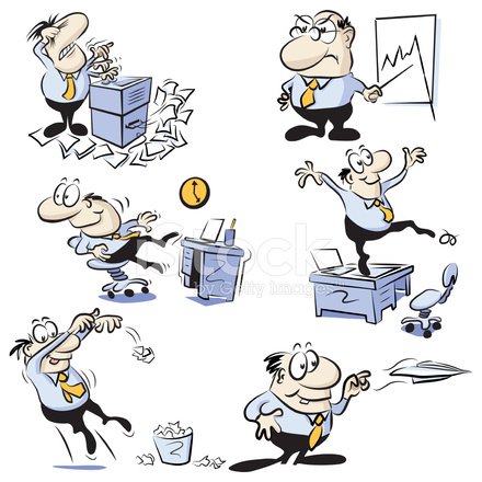 Уставший человек карикатура