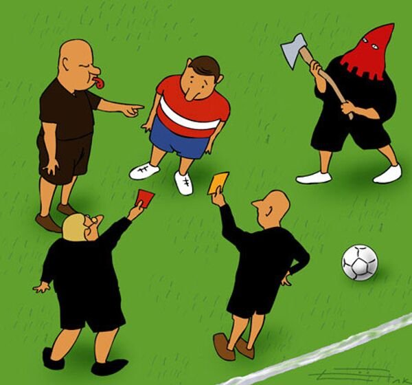 Арбитр карикатура