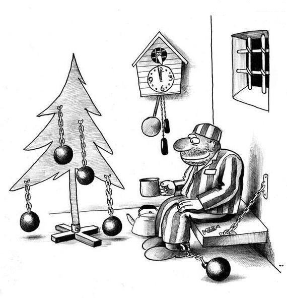 Карикатура новый год