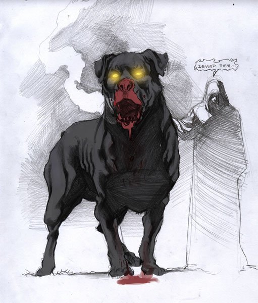 Собака карикатура