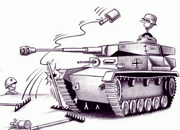 Танк карикатура