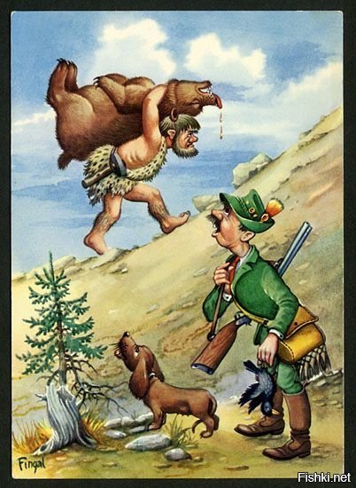 Карикатура утка и охотник (46 фото)