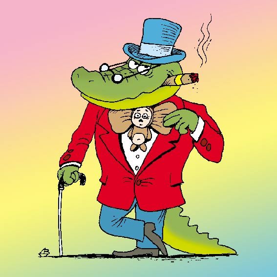 Шарж литературного героя