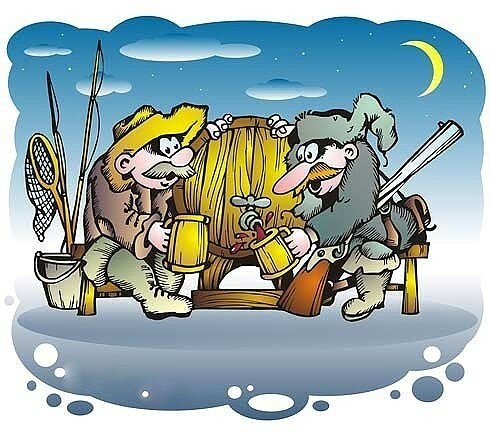 Карикатуры про охоту и рыбалку