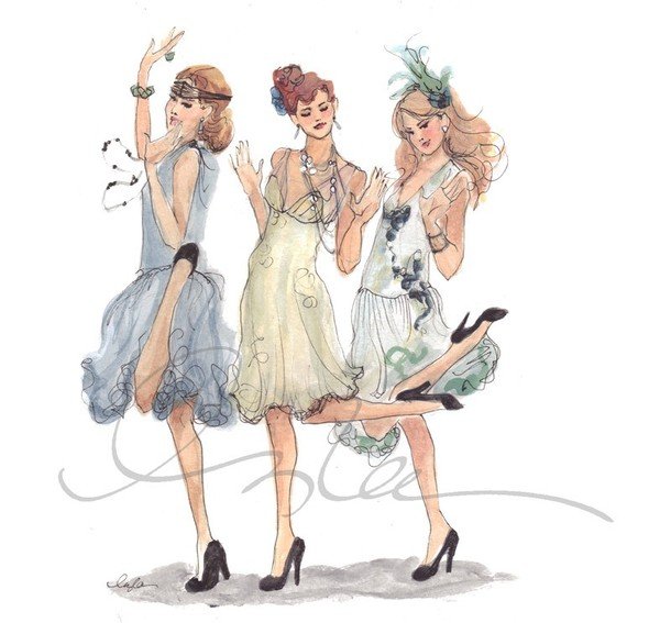 Вечеринка карикатура