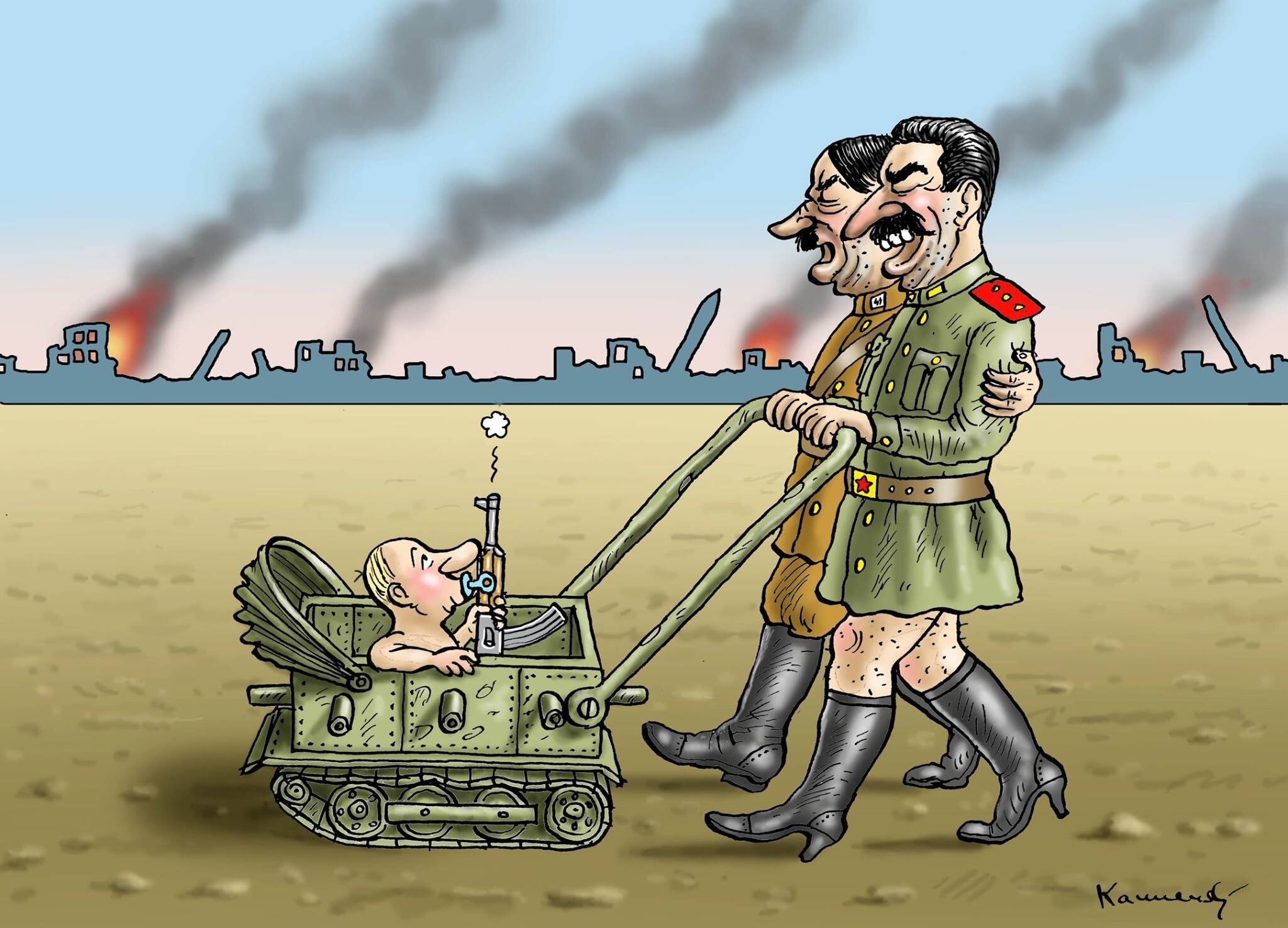 Карикатуры на путинскую войну