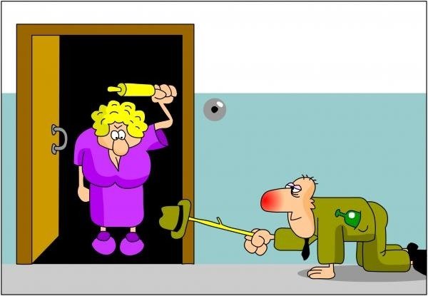 Жена ждёт мужа домой