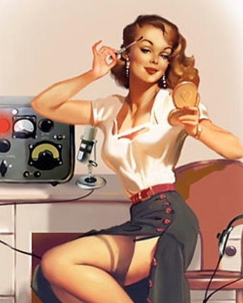 Женщина радистка рисунки