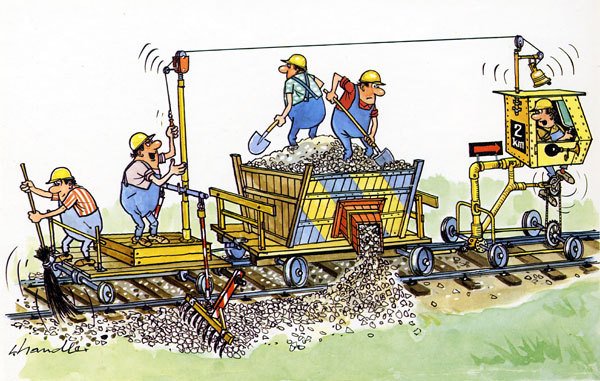 Путеец карикатура