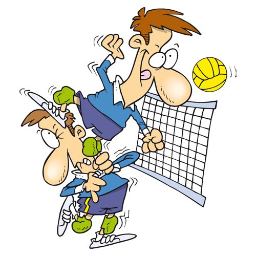 Смешной волейбол карикатуры