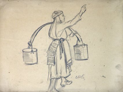 Человек с коромыслом