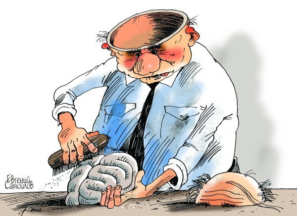 Мозг карикатура