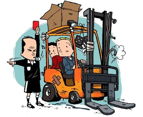 Папа водитель погрузчика