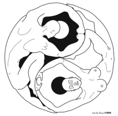 Инь Янь черно белое