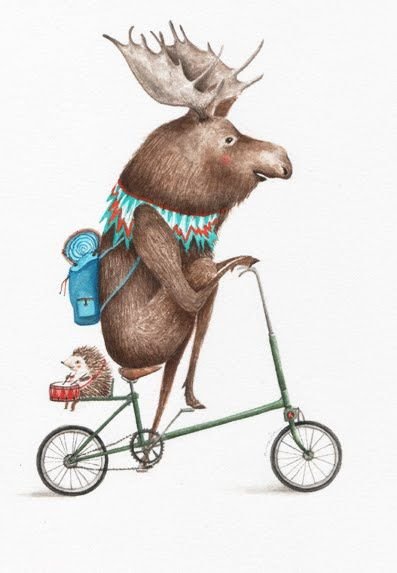 Олень карикатура