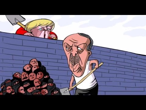 Карикатуры на Путина и Эрдогана