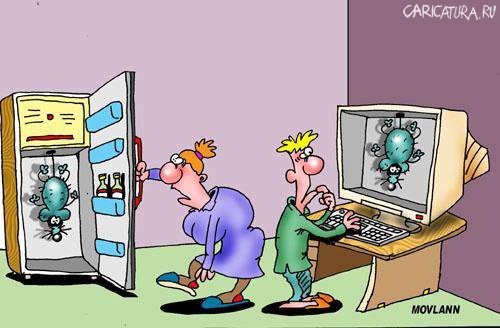 Мышь повесилась карикатура