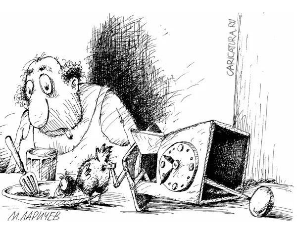 Часы с кукушкой карикатура