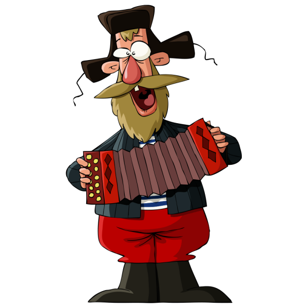 Дедушка мультяшный