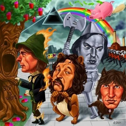 Группа Pink Floyd шаржи