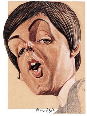 Пол Маккартни карикатура