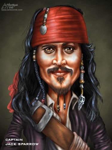 Шарж Джонни Депп