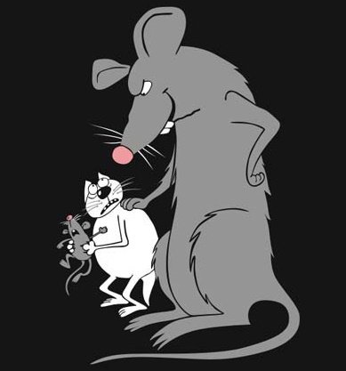 Крыса карикатура смешная