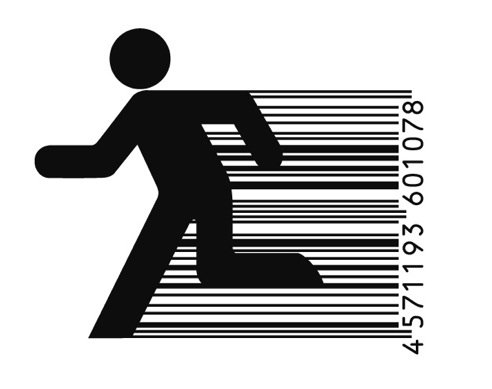 Картинка запасной штрих-код человечки