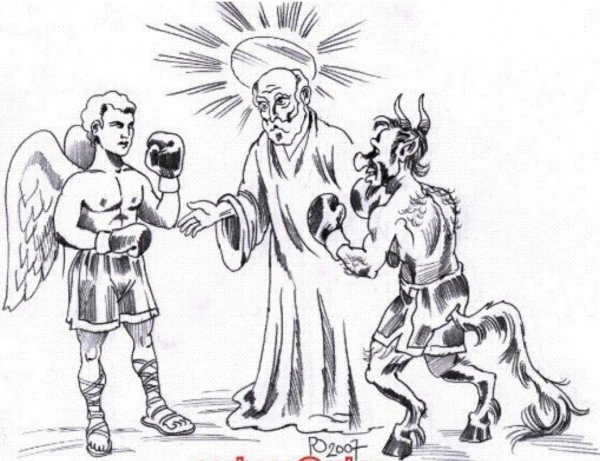 Добро и зло карикатура