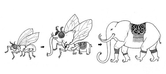 Из мухи слона гиф