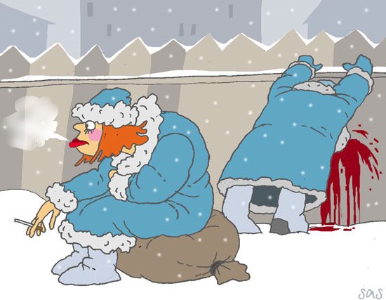 Сильный Мороз карикатуры смешные