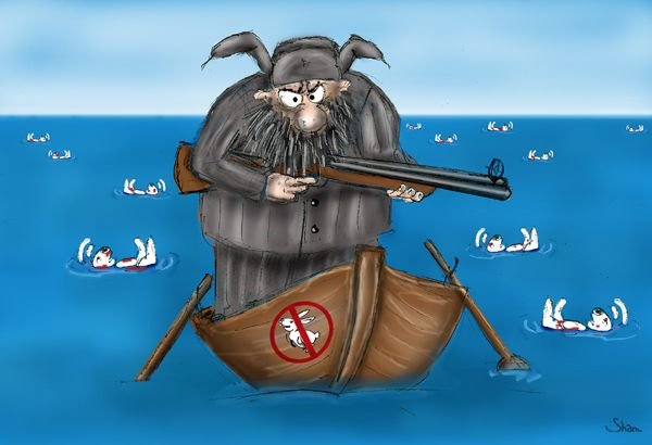 Дед Мазай карикатура