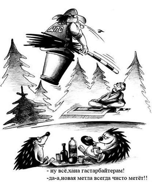 Метла карикатура