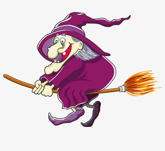 Баба Яга на метле