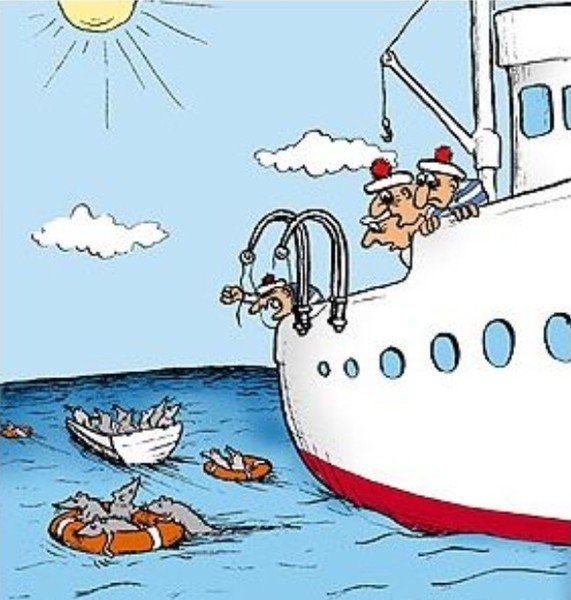 Корабль карикатура