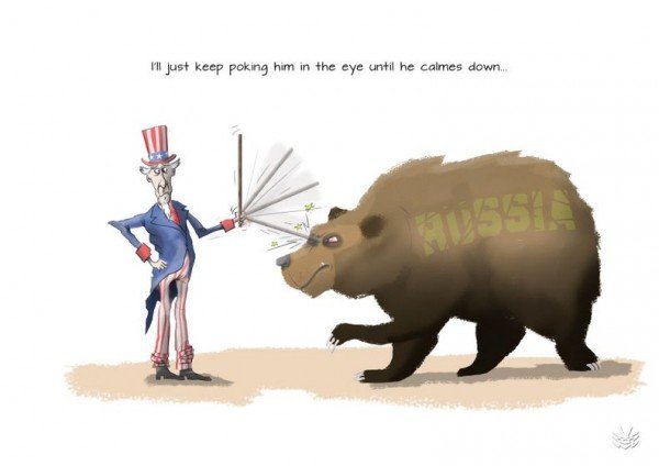 Буш и Саакашвили карикатура