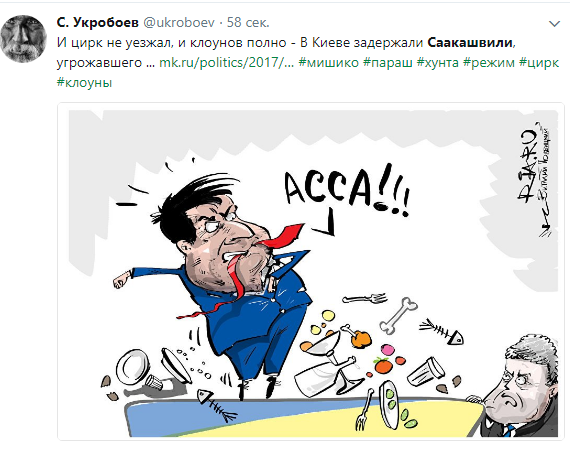 Буш и Саакашвили карикатура