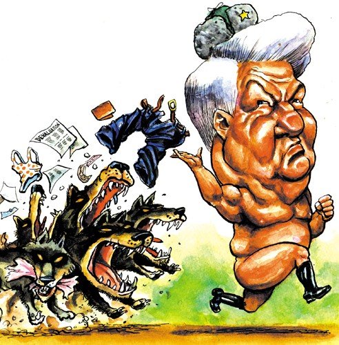 Ельцин карикатура