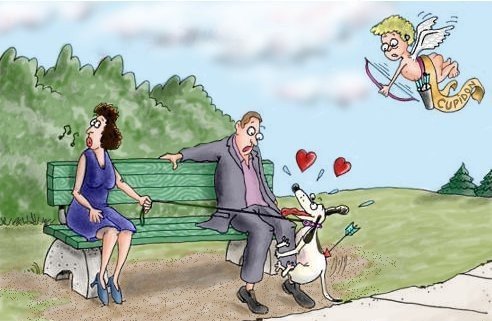 Карикатура девушки