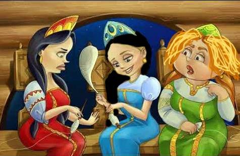 Сказка три девицы под окном