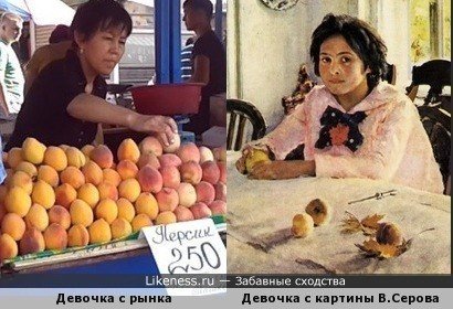 «Девочка с персиками» 1887 г