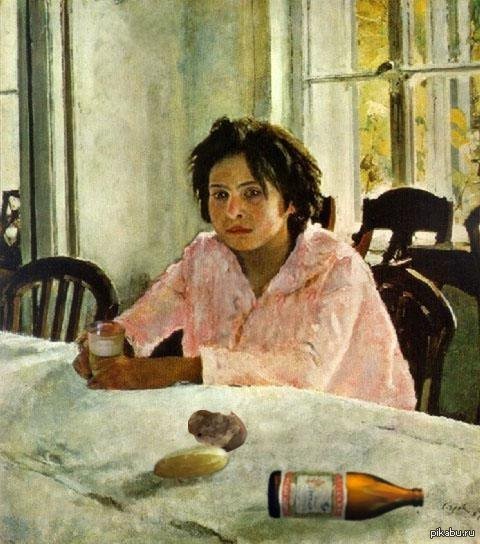 Васнецов девочка с персиками