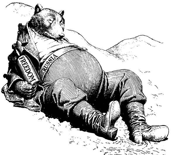 Медведь карикатура