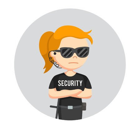 Картинки рисунки охранников женщин