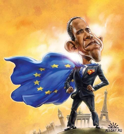 Дружеский шарж Обама