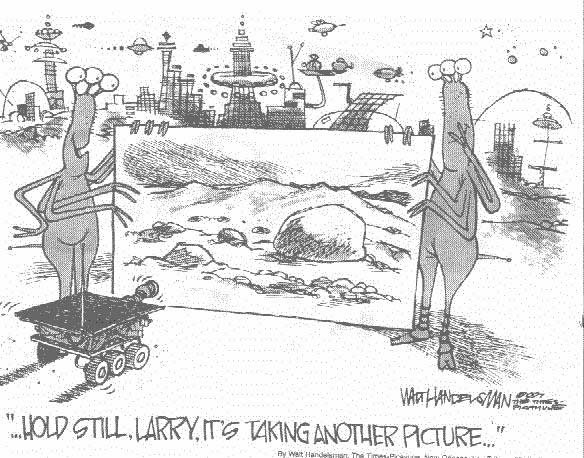 Прикол карикатура жизнь на Марсе