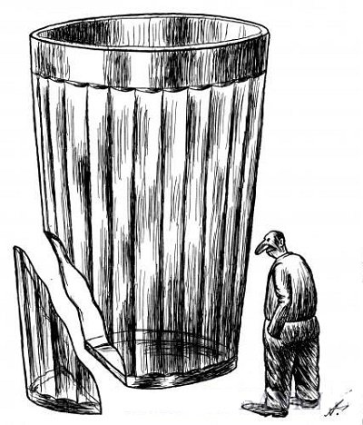 Граненый стакан нарисованный